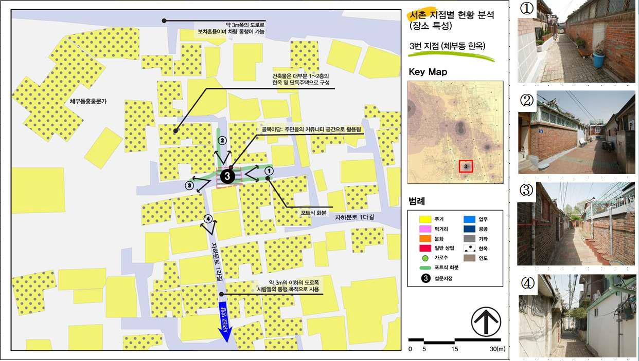 3번 지점(체부동 한옥)의 심층 분석도