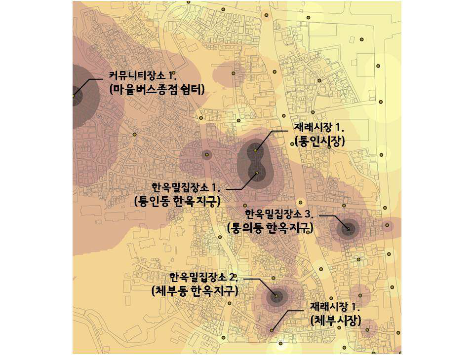 서촌의 장소성 형성 밀도