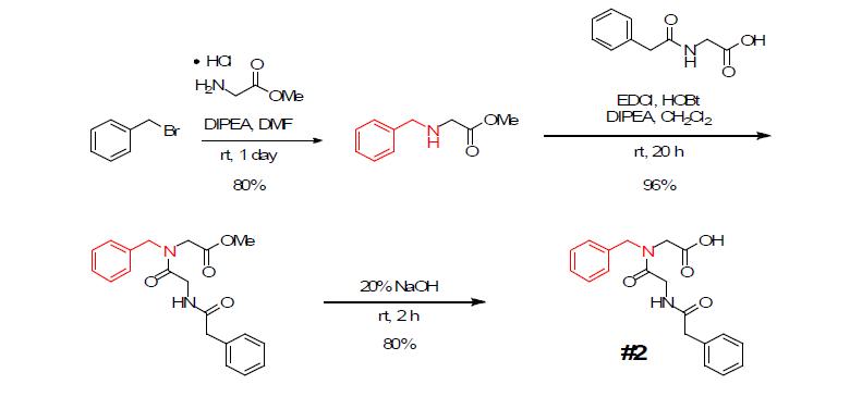 glycine spacer를 가지는 tag #02의 합성방법