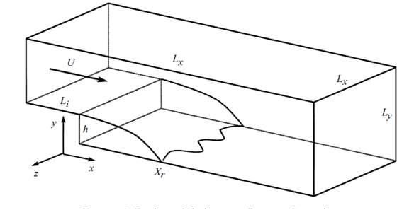 Geometry of backward facing step