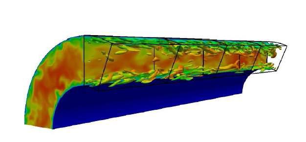 파이프를 따라 흐르는 난류 유동의 Vortex Structure에 대한 가시화