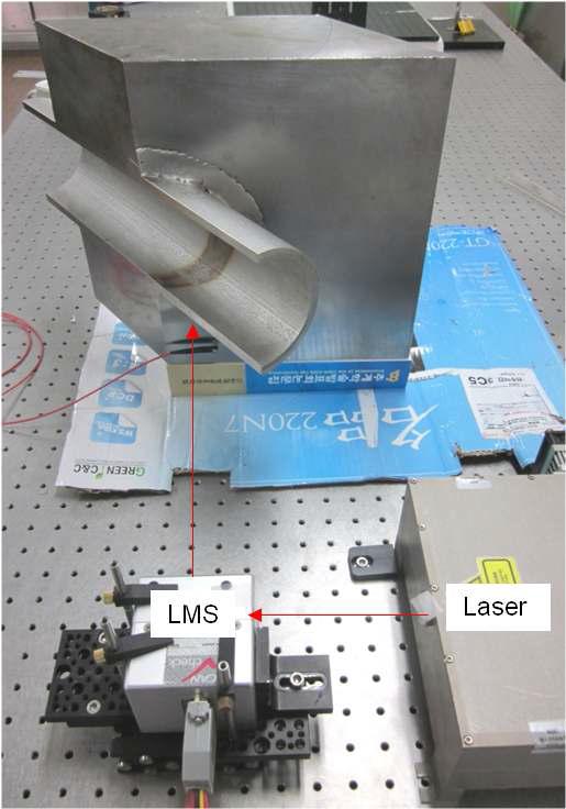 레이저 초음파 스캐닝 시스템 : 이종금속용접부 검사를 위한 설치