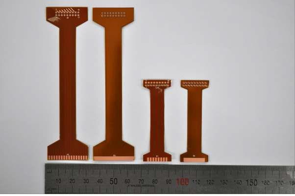 Flexible PCB for polymer based flexible phased array ultrasonic transducer