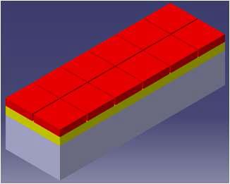 3D drawing for small-scale mockup of semi-prototype.