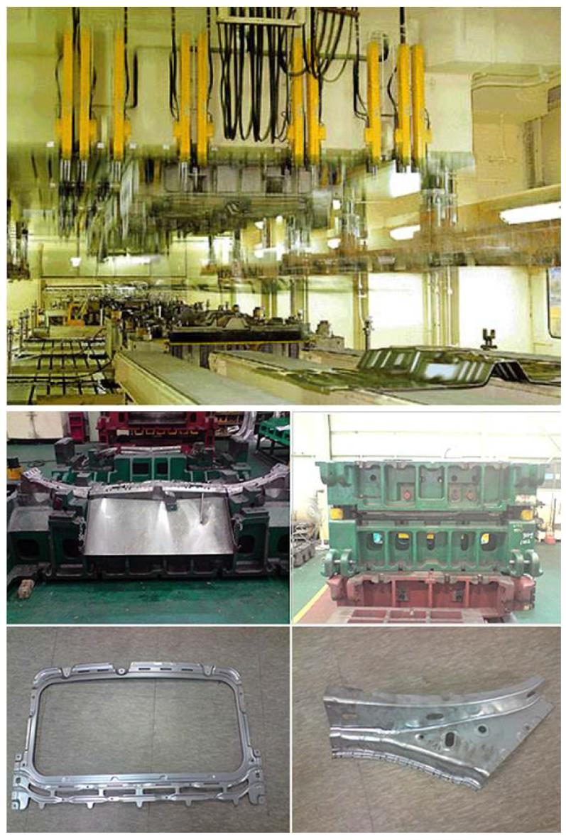 그림 8-7. General fabrication press process for the automobile hood fabrication