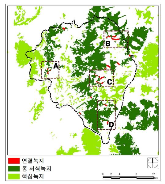 기능(연결성: 최소비용경로 분석)