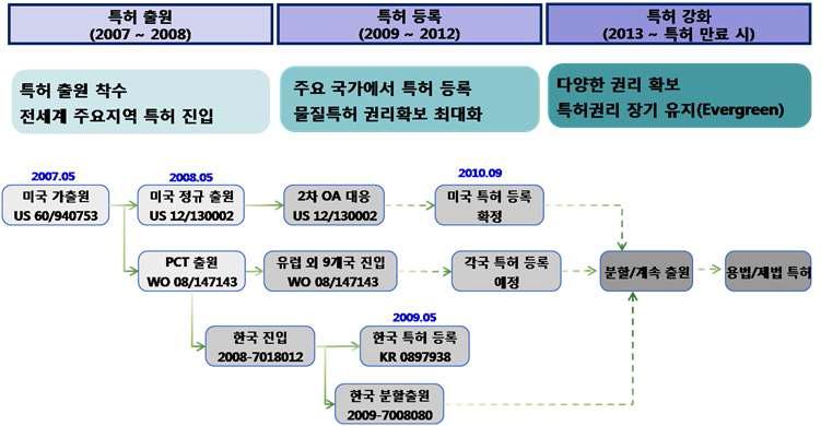 특허 유지 전략의 예