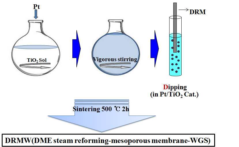 Modification of the stainless steel-supported composite membranes by WGS catalyst
