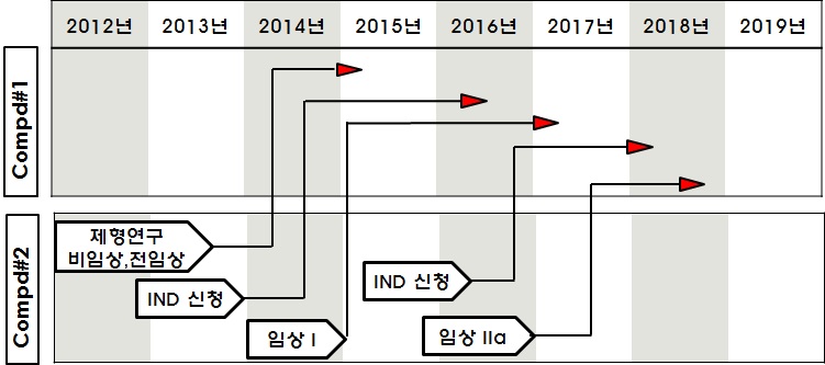 그림 111. 선행연구(유형2)를 활용한 유형(1)연구의 시간/비용 단축 전략