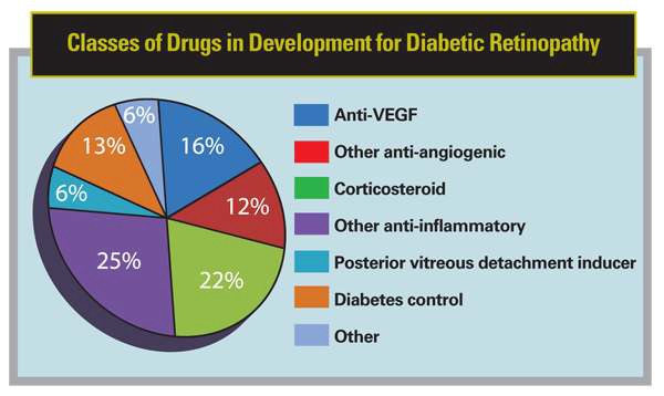 그림 36. 당뇨병성망막증 치료제 개발 현황(2010년)