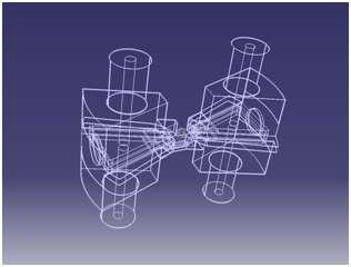 Wireframe of RF cavity basic model