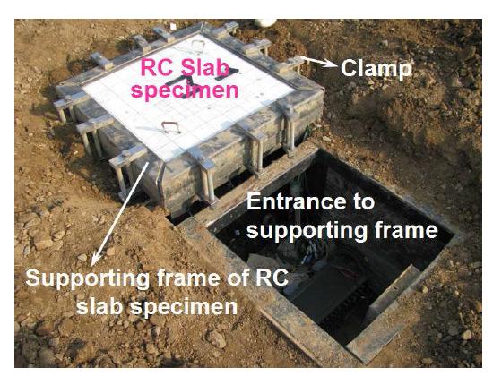 Supporting frame of RC panel