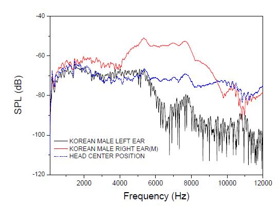 An example of HRTF measurement in the random excitation method