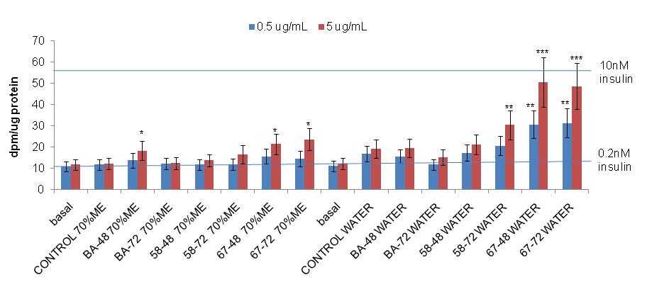Insulin-stimulated glucose uptake in 3T3-L1 adipocytes
