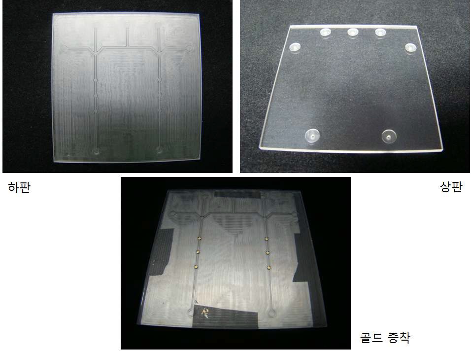 Fig. 82. COC 칩 하판과 상판 실제 사진