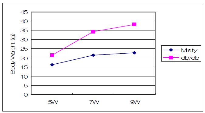 Fig. 41. Changes of body weight