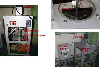 Leaching experiment by HEPA glass fiber leaching equipment.