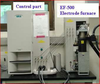 Modified RH-600 Hydrogen determinator.