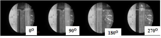 Photographs of marking position at 1948 mm for S2 sample.