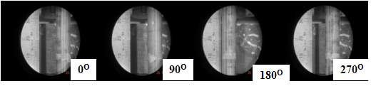 Photographs of marking position at 2696 mm for S3 sample.