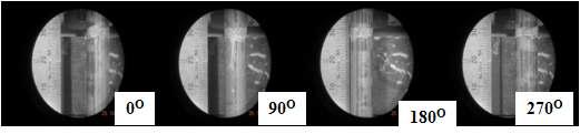 Photographs of marking position at 2736 mm for S3 sample.