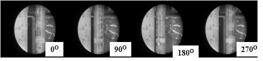 Photographs of marking position at 3537 mm for S4 sample.