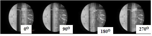 Photographs of marking position at 3577 mm for S4 sample.