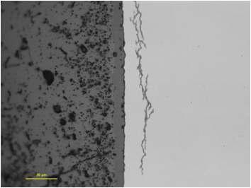 Inside oxide layer of S4 sample