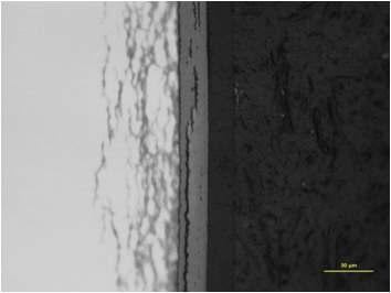 Outside oxide layer of S2 sample