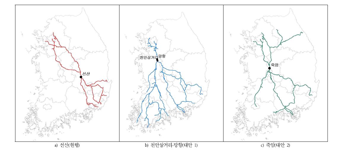 경부축 환승휴게소 위치 조정방안