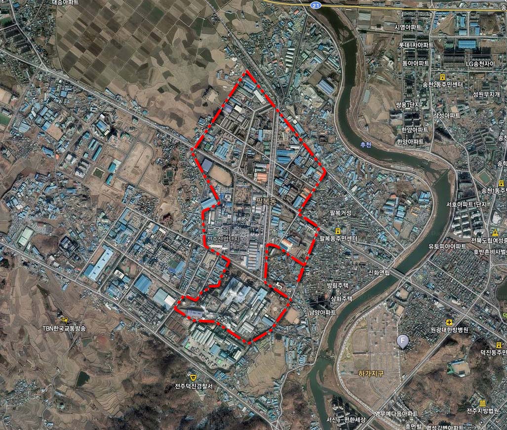 전주 제1 일반산업단지 위치도
