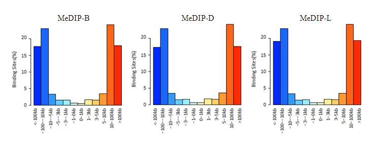 Figure 2-14. Distance to nearest downstream gene.