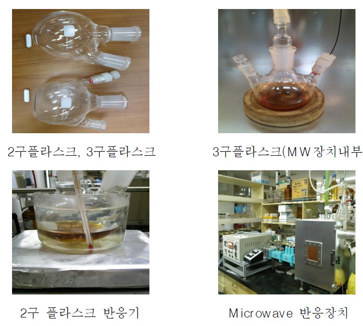 유리반응기 및 microwave 전처리 반응 장치