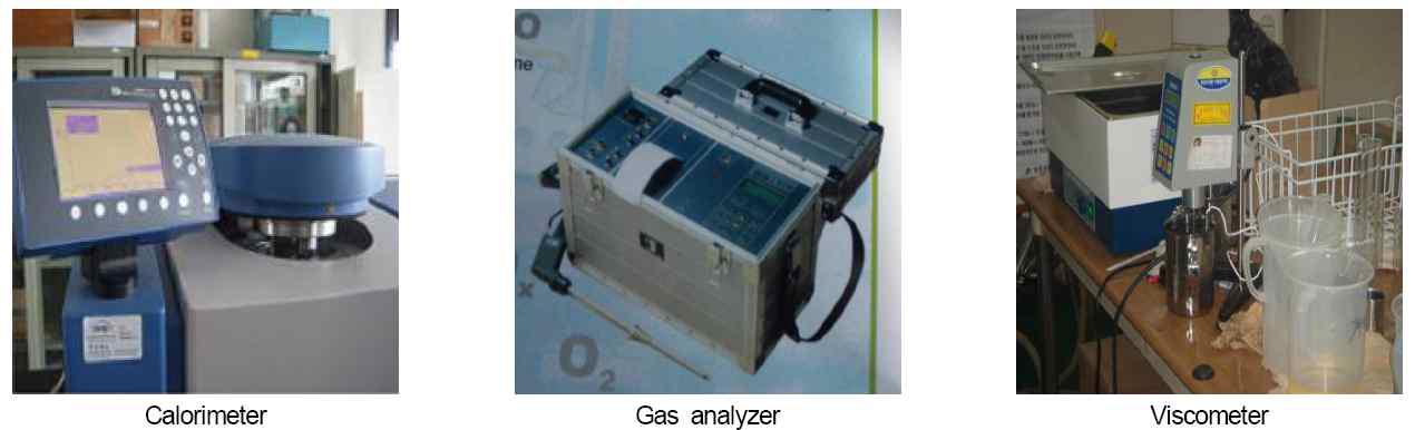 Calorimeter, exhaust gas analyzer, and viscometer