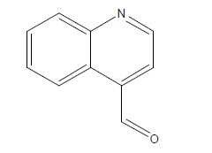 그림 10. 운향 (R. chalepensis )에서 정제된 Quinoline-4-carboxaldehyde의 구조