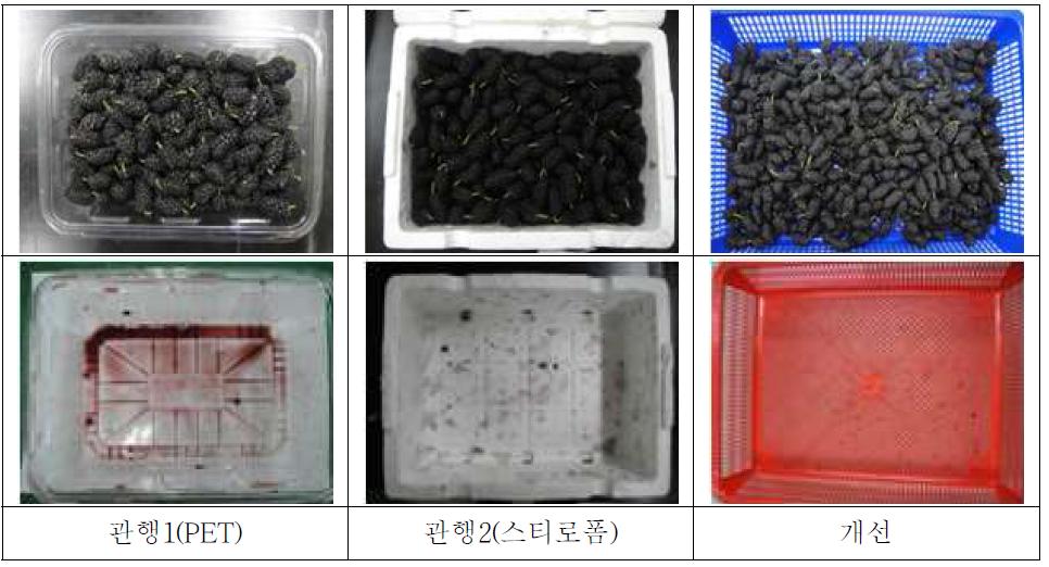 오디의 수확용기.