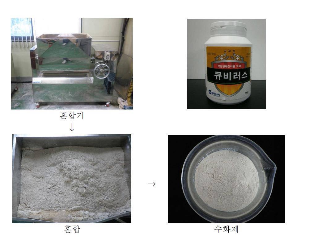 항바이러스 활성 KN11-63 수화의 생산 공정 사진