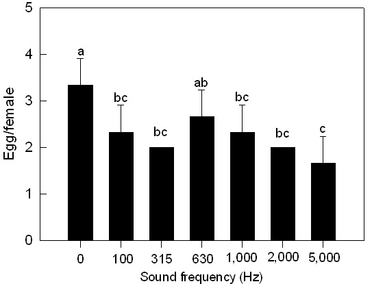 Fig. 39. Effect of sound treatment (95 dB, 5,000 Hz, 24 h) on pupal proteins of Liriomyza trifolii