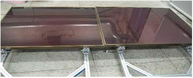 연구에 사용된 박막형 태양광 모듈 장비