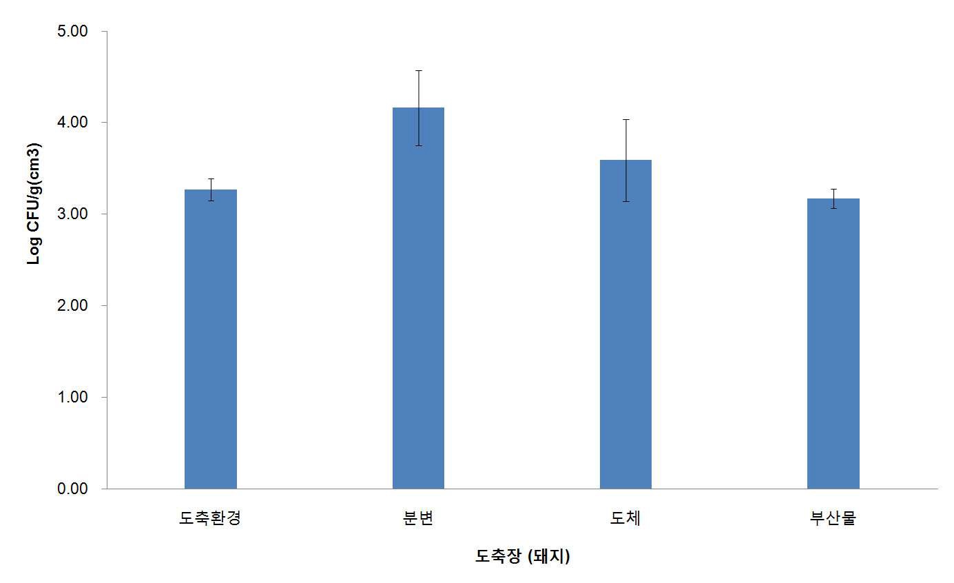 도축장의 일반세균 분포