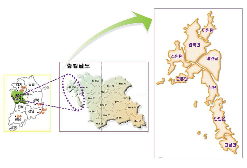 과업의 공간적 범위