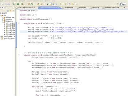 시나리오 원본파일을 조작하는 Java 코드의 예