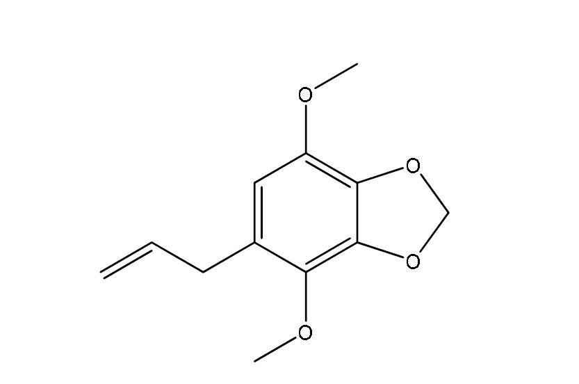 Fig. 12 파슬리 정유로부터 분리된 apiol의 구조