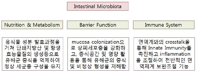 Microbiota와 숙주의 건강