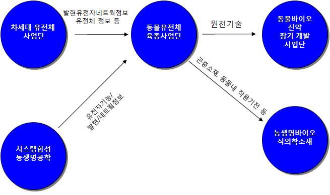 동물 사업단간 연계방안