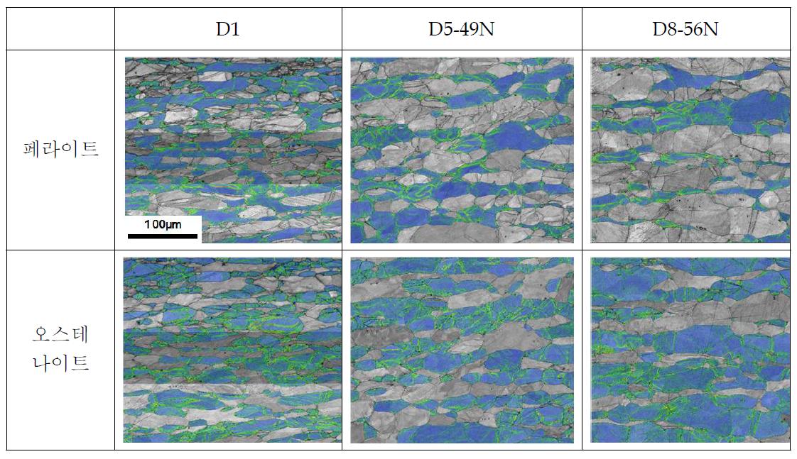 GND density map (band contrast map 상에 겹침.)