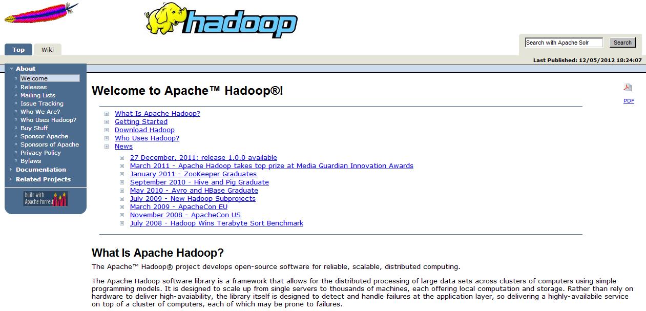 Hadoop Website