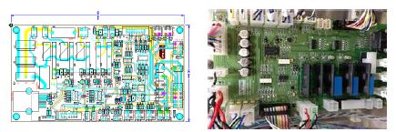 그림1-57. PCB 설계 및 개발된 통합제어 B/D