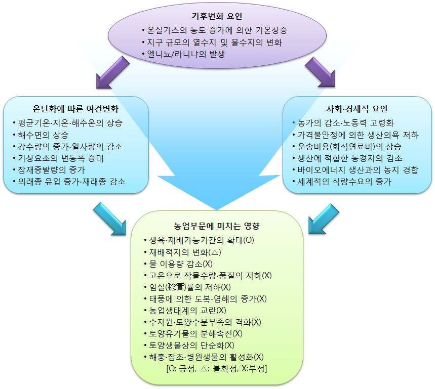 기후변화가 농업부문에 미치는 영향