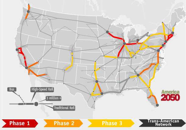 미국의 고속철도 추진계획